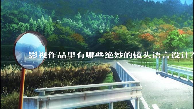 影视作品里有哪些绝妙的镜头语言设计？